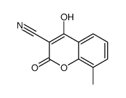 4-hydroxy-8-methyl-2-oxochromene-3-carbonitrile Structure