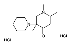 1,2,5-trimethyl-5-piperidin-1-ium-1-ylpiperidin-1-ium-4-one,dichloride Structure