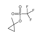 (1-methylcyclopropyl) trifluoromethanesulfonate Structure