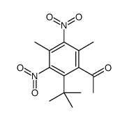 1-(2-tert-butyl-4,6-dimethyl-3,5-dinitrophenyl)ethanone结构式