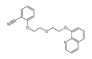 2-[2-(2-quinolin-8-yloxyethoxy)ethoxy]benzonitrile Structure