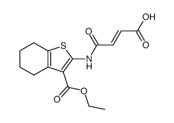 N-(3-ethoxycarbonyl-4,5,6,7-tetrahydro-benzo[b]thiophen-2-yl)-maleamic acid Structure