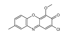 2-chloro-4-methoxy-8-methylphenoxazin-3-one Structure