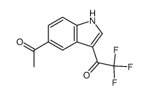 5-acetyl-3-trifluoroacetylindole Structure