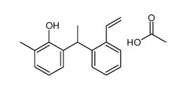 acetic acid,2-[1-(2-ethenylphenyl)ethyl]-6-methylphenol Structure