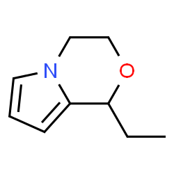 1H-Pyrrolo[2,1-c][1,4]oxazine,1-ethyl-3,4-dihydro-(9CI)结构式