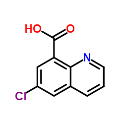 6-氯喹啉-8-羧酸结构式