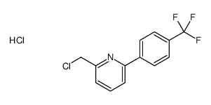 2-(chloromethyl)-6-[4-(trifluoromethyl)phenyl]pyridine,hydrochloride结构式