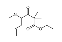 ethyl 4-(dimethylamino)-2,2-dimethyl-3-oxohept-6-enoate结构式