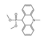 9-dimethoxyphosphoryl-10-methyl-9H-acridine结构式