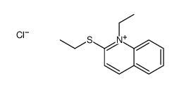 1-ethyl-2-ethylsulfanylquinolin-1-ium,chloride Structure