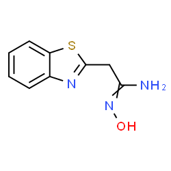 2-Benzothiazoleethanimidamide,N-hydroxy-(9CI)结构式