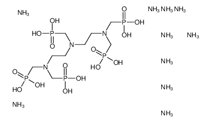 decaammonium [[bis[2-[bis(phosphonatomethyl)amino]ethyl]amino]methyl]phosphonate结构式