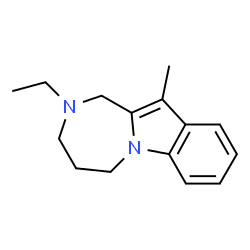 1H-[1,4]Diazepino[1,2-a]indole,2-ethyl-2,3,4,5-tetrahydro-11-methyl-(9CI) structure