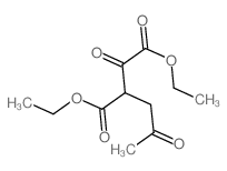 Butanedioic acid,2-oxo-3-(2-oxopropyl)-, 1,4-diethyl ester结构式