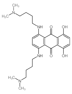 9,10-Anthracenedione, 1,4-bis[[4-(dimethylamino)butyl]amino]-5, 8-dihydroxy- picture