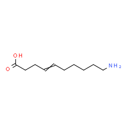 10-Amino-4-decenoic acid structure