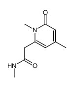 1,4-dimethyl-6-(N-methylcarbamoylmethyl)-pyridin-2-one Structure