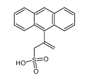 2-(9-anthryl)prop-1-ene-3-sulphonic acid Structure