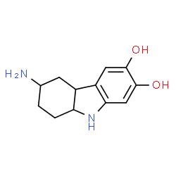 1H-Carbazole-6,7-diol, 3-amino-2,3,4,4a,9,9a-hexahydro- (9CI)结构式