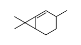 3,7,7-Trimethylbicyclo[4.1.0]hept-1-ene结构式