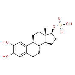 2-hydroxyestradiol 17-sulfate Structure