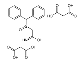 2-benzhydrylsulfinylacetamide,propanedioic acid结构式