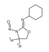 2-(Cyclohexylimino)-4,4-dideuterio-3-nitrosooxazolidine Structure