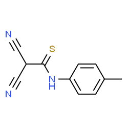 Ethanethioamide, 2,2-dicyano-N-(4-methylphenyl)- (9CI)结构式