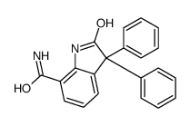 2,3-Dihydro-2-oxo-3,3-diphenyl-1H-indole-7-carboxamide picture