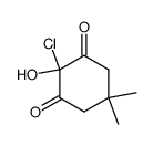 2-Chlor-2-hydroxy-5,5-dimethyl-1,3-cyclohexandion结构式