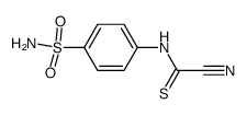 (4-sulfamoylphenyl)carbamothioyl cyanide Structure