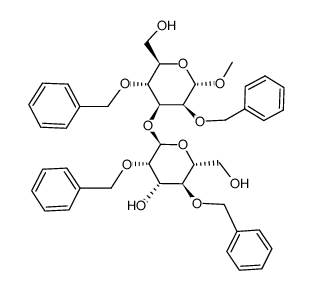 methyl 2,4-di-O-benzyl-3-O-(2,4-di-O-benzyl-α-D-mannopyranosyl)-α-D-mannopyranoside Structure