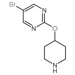 5-溴-2-(4-哌啶基氧基)嘧啶结构式