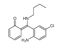 Phenol, 2-((2-amino-5-chlorophenyl)(butylimino)methyl)- structure