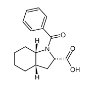 (2α,3aβ,7aβ)-1-benzoyloctahydro-1H-indole-2-carboxylic acid结构式