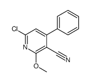 6-Chloro-2-Methoxy-4-phenylnicotinonitrile Structure