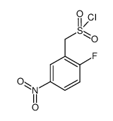 1-(2-fluoro-5-nitrophenyl)methanesulfonic chloride结构式