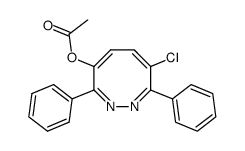 4-acetoxy-7-chloro-3,8-diphenyl-1,2-diazocine结构式