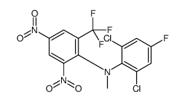 N-(2,6-dichloro-4-fluorophenyl)-N-methyl-2,4-dinitro-6-(trifluoromethyl)aniline Structure