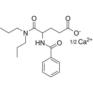 Proglumide hemicalcium Structure