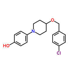 4-{4-[(4-Chlorobenzyl)oxy]-1-piperidinyl}phenol Structure