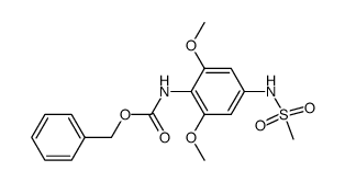 4-((benzyloxycarbonyl)amino)-3,5-dimethoxymethanesulfonanilide Structure