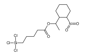 1-(2-nitrocyclohexyl)ethyl 5-trichlorosilylpentanoate Structure