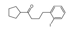 1-cyclopentyl-4-(2-iodophenyl)butan-1-one结构式