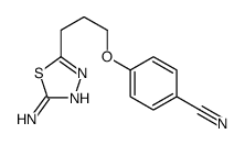 4-[3-(5-amino-1,3,4-thiadiazol-2-yl)propoxy]benzonitrile结构式