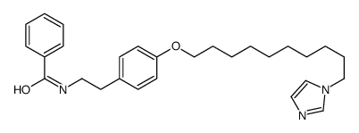 N-[2-[4-(10-imidazol-1-yldecoxy)phenyl]ethyl]benzamide Structure