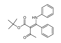 3-Oxo-2-[1-phenyl-1-phenylamino-meth-(Z)-ylidene]-butyric acid tert-butyl ester结构式