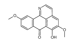 6-HYDROXY-5,10-DIMETHOXY-7H-DIBENZO(DE,H)QUINOLIN-7-ONE结构式