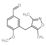 3-[(3,5-DIMETHYLISOXAZOL-4-YL)METHYL]-4-METHOXYBENZALDEHYDE图片